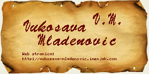 Vukosava Mladenović vizit kartica